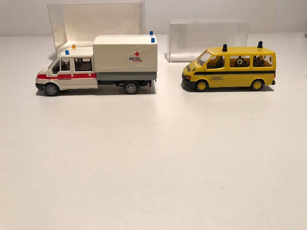 FORD TRANSIT - RODE KRUIS - HET VLAAMSE KRUIS - RIETZE  1:87, Envoi, Neuf, Bus ou Camion, Rietze