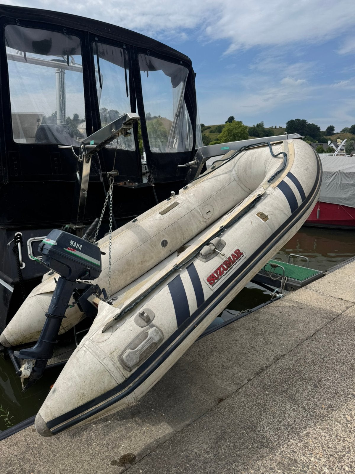 Rubberbootje met yamaha motor, Sports nautiques & Bateaux, Canots pneumatiques, Comme neuf, Yamaha, Enlèvement