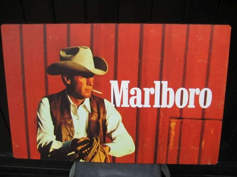 Vintage reclamebord Marlboro jaren '70, Collections, Marques & Objets publicitaires, Panneau publicitaire, Enlèvement