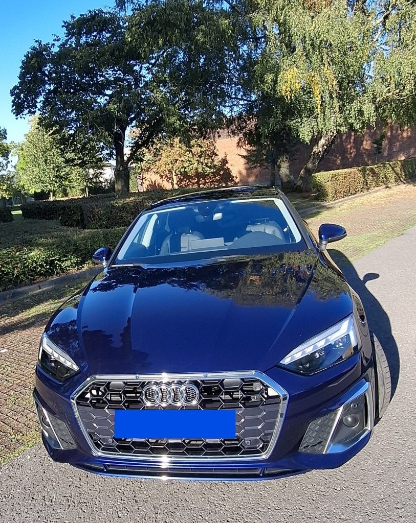 Audi A5 Sportback S-line 30TDI S-Tronic - Maar 49000km, Blauw, Leder, 5 deurs, Particulier