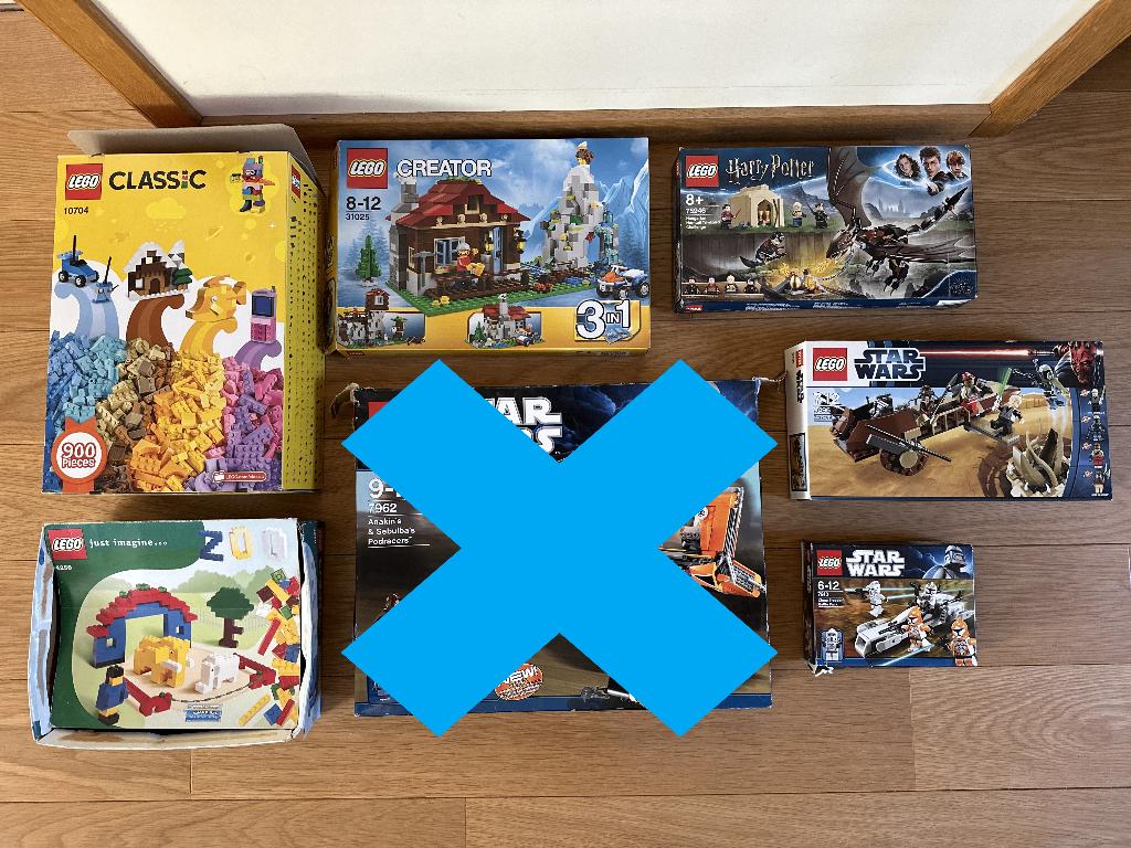 Boites vide Lego Star wars, Harry Potter, Creator, Classic, Overige thema's, Lego, Enlèvement, Utilisé