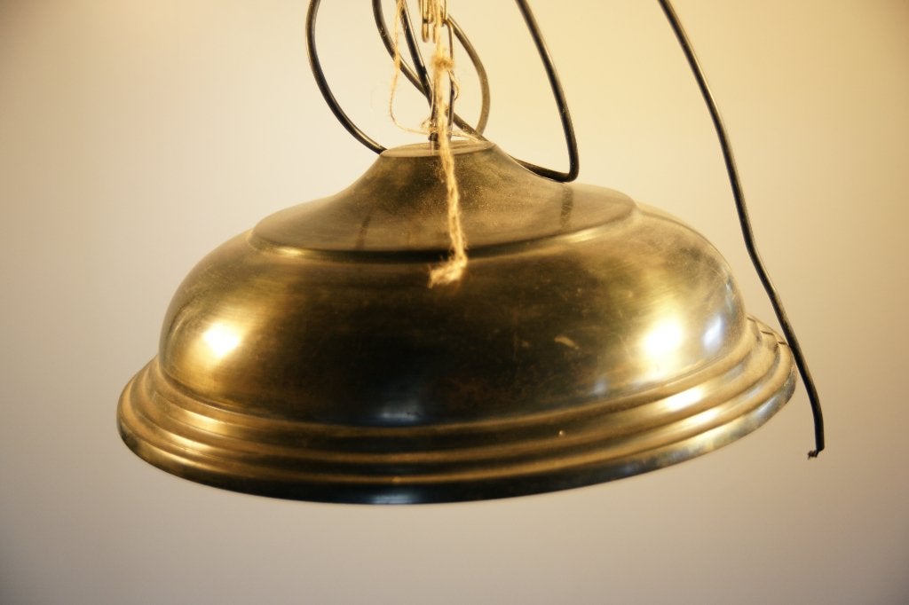 Retro luchter/luster/hanglamp, Moins de 50 cm, Comme neuf, Enlèvement, Métal