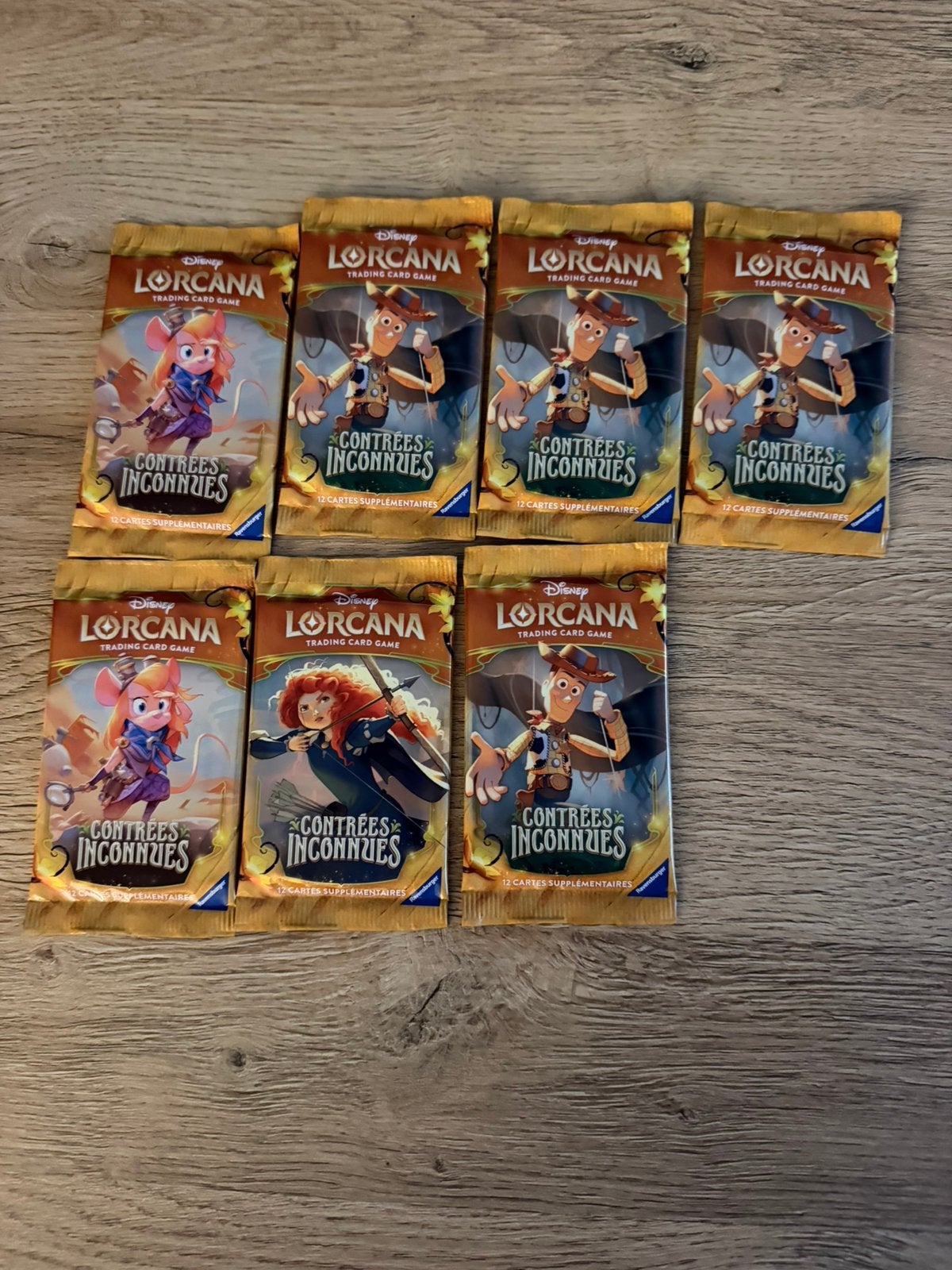 Disney Lorcana Contrées Inconnues - 7 x Booster - Set de 12, Enlèvement ou Envoi, Booster