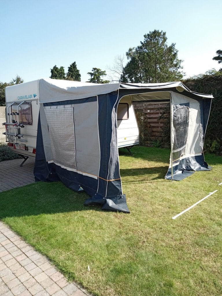 Voortent maat 6, Caravans en Kamperen, Ophalen, Zo goed als nieuw, PVC, Overige merken