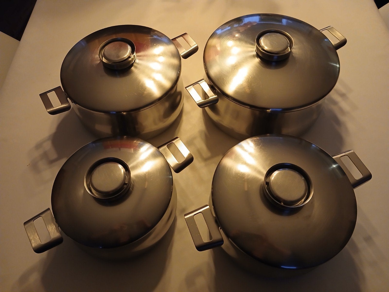 Casseroles Demeyere 4 pièces, Maison & Meubles, Enlèvement ou Envoi, Comme neuf, Casserole, Demeyere