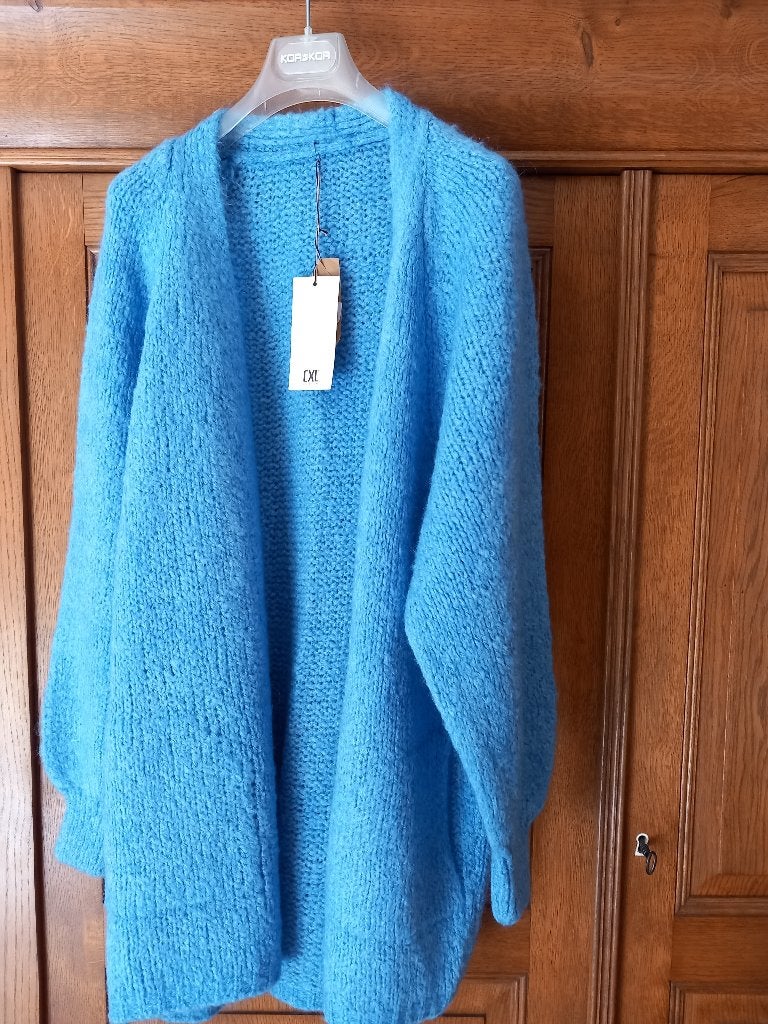 CXL - vest - mohair - lange mouwen - 3/4, Kleding | Dames, CXL, Verzenden, Nieuw, Blauw
