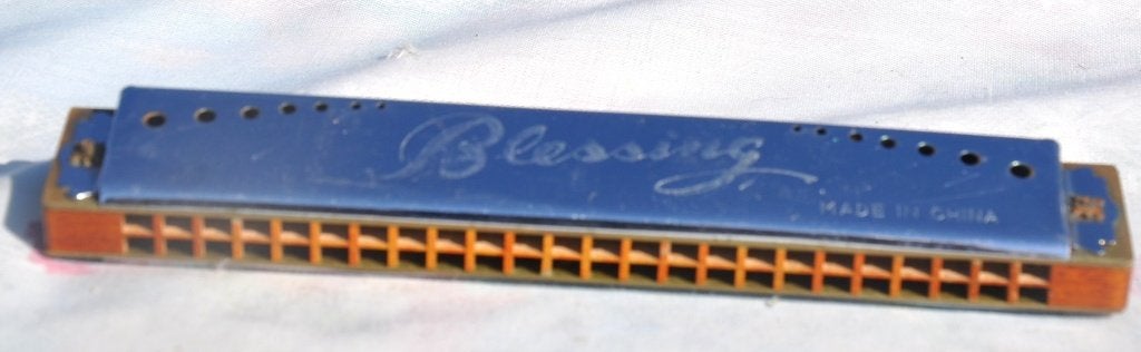 harmonica blessing bois et metal, Antiek en Kunst, Ophalen of Verzenden
