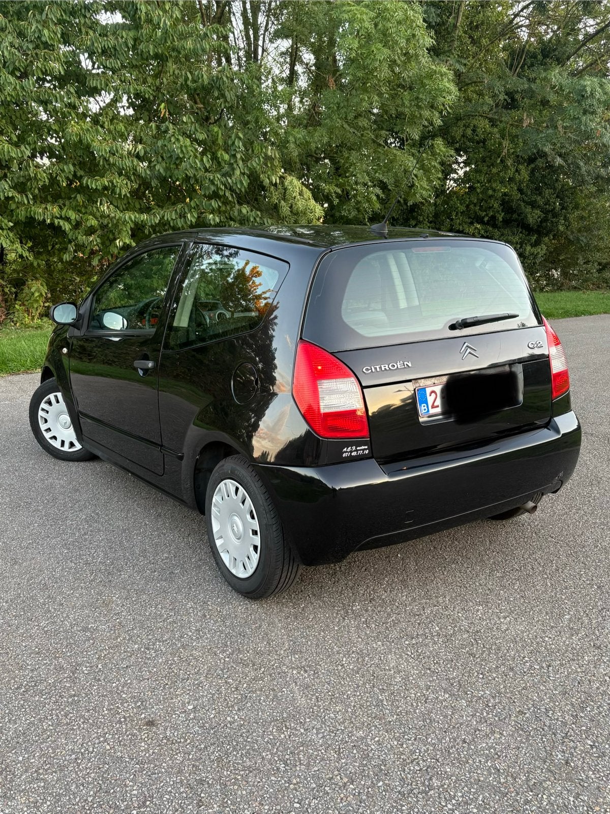 Citroën C2 1.2 Essence – 170.000km -contrôle technique ok, Achat, Boîte manuelle, Entretenue par le concessionnaire, Noir