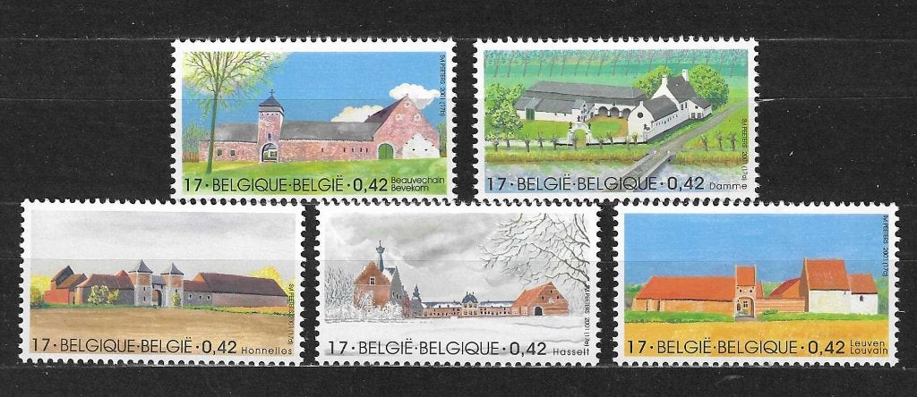 België OPC 3017-21 Grote typische boerderijen **, Ophalen of Verzenden, Postfris, Postfris