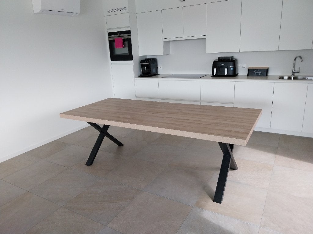 Eetkamertafel 230 cm, 100 tot 150 cm, 200 cm of meer, Ophalen of Verzenden, Zo goed als nieuw