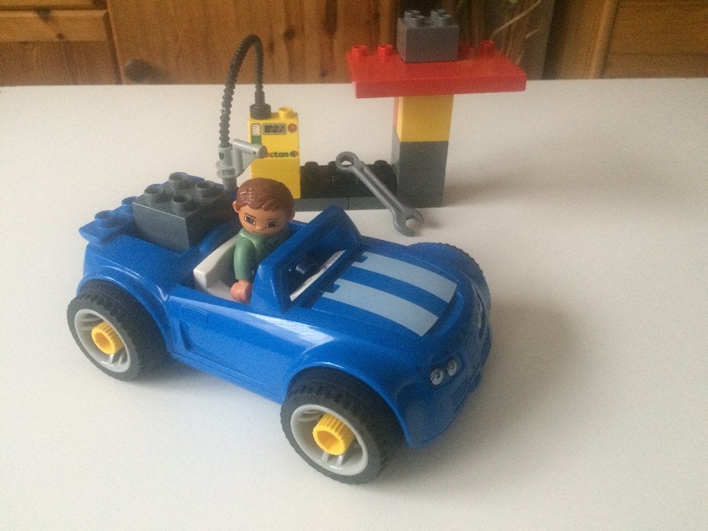 Duplo LEGO Toolo 5640 "la station service", Ensemble complet, Enlèvement, Utilisé, Duplo