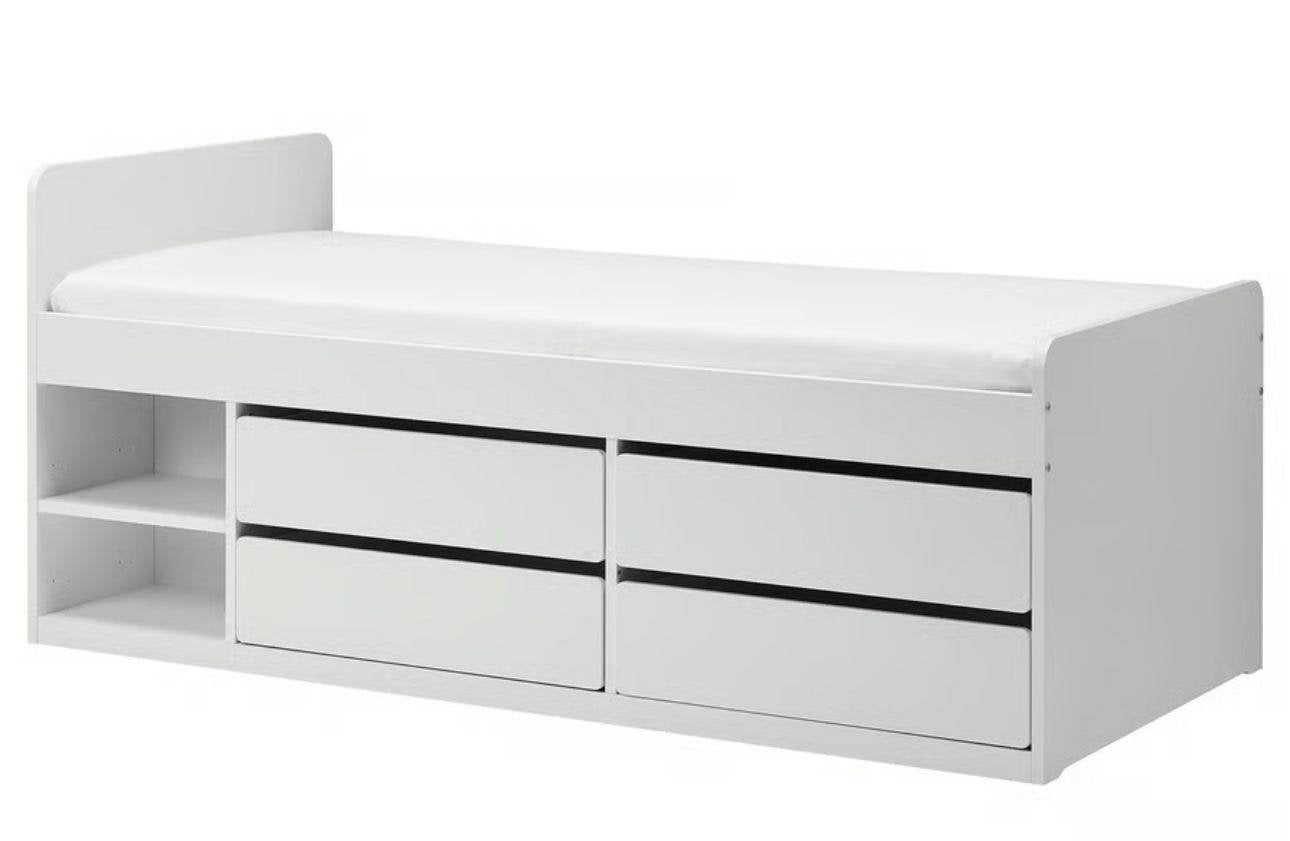 Ikea bed, Maison & Meubles, Enlèvement, Utilisé, Une personne, Autres types