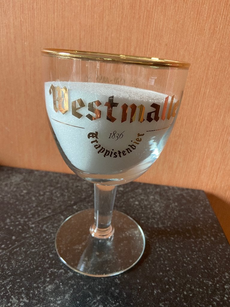 WESTMALLE - Verre 150 ans, Collections, Enlèvement, Comme neuf, Verre ou Verres, Autres marques