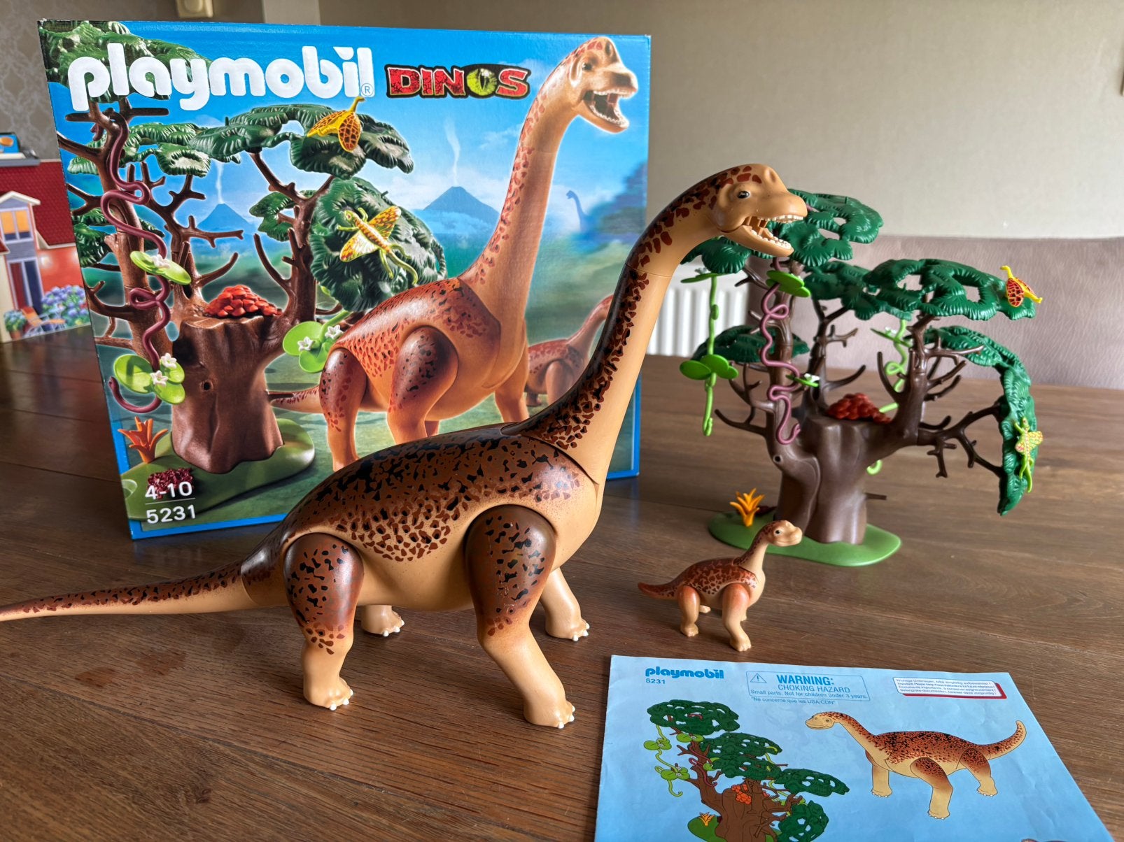 Playmobil Dinos Brachiosaurus met jong, Kinderen en Baby's, Ophalen of Verzenden, Zo goed als nieuw
