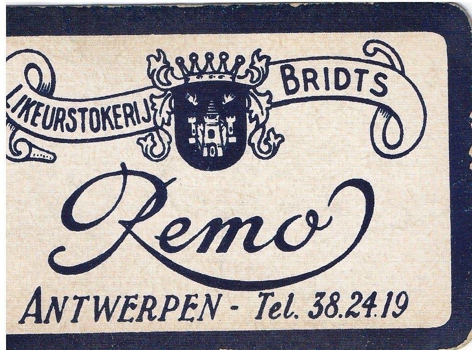 L 30 / S K REMO ANTWERPEN BRIDTS LIKEUR, Enlèvement ou Envoi, Neuf, Carte(s) à jouer