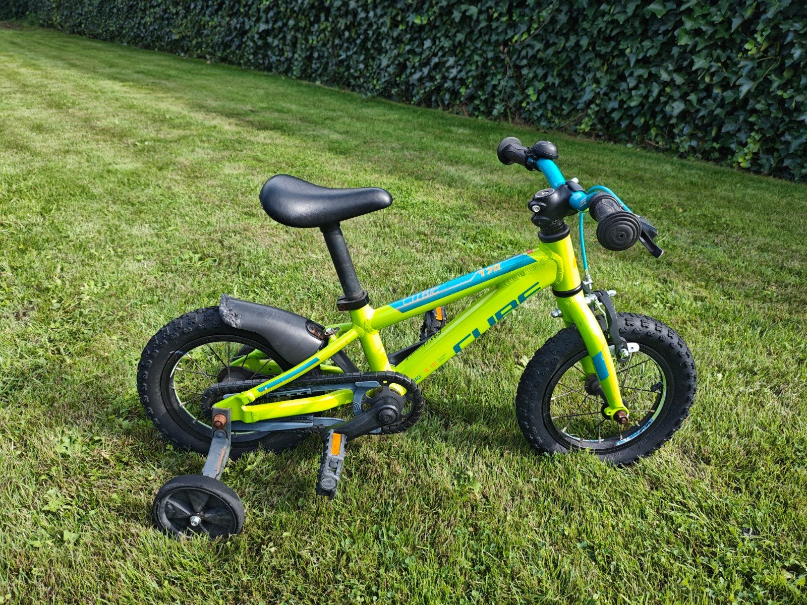 CUBE Cubie 120 – 12" Groen/Blauw, Fietsen en Brommers, Ophalen, Terugtraprem, Gebruikt, V-brakes