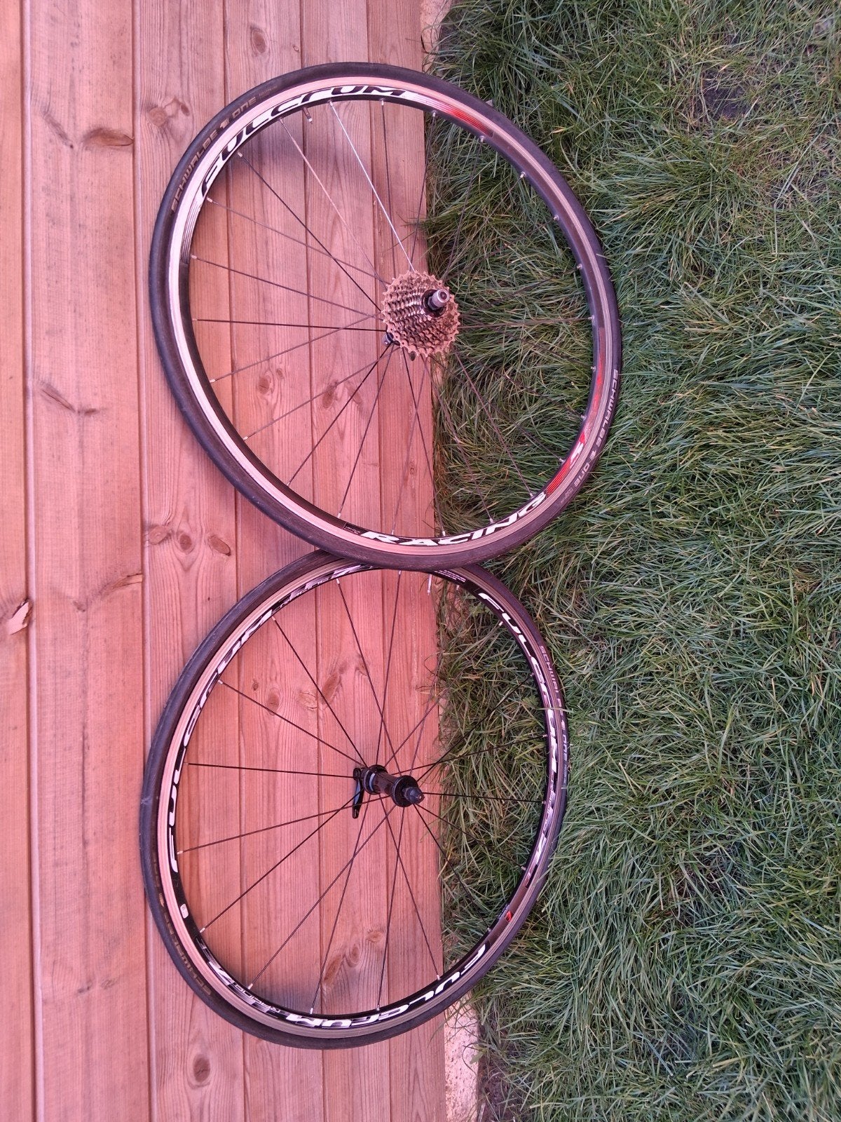 Fulcrum wielen (velgremmen) 10speed, Ophalen