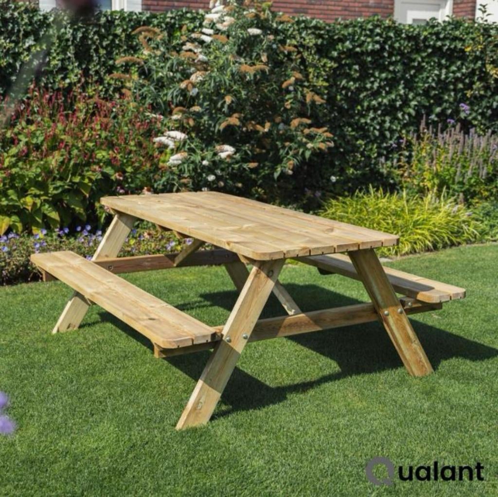 Prachtige picknicktafels, Tuin en Terras, Nieuw, Ophalen of Verzenden, Inklapbaar, Rechthoekig
