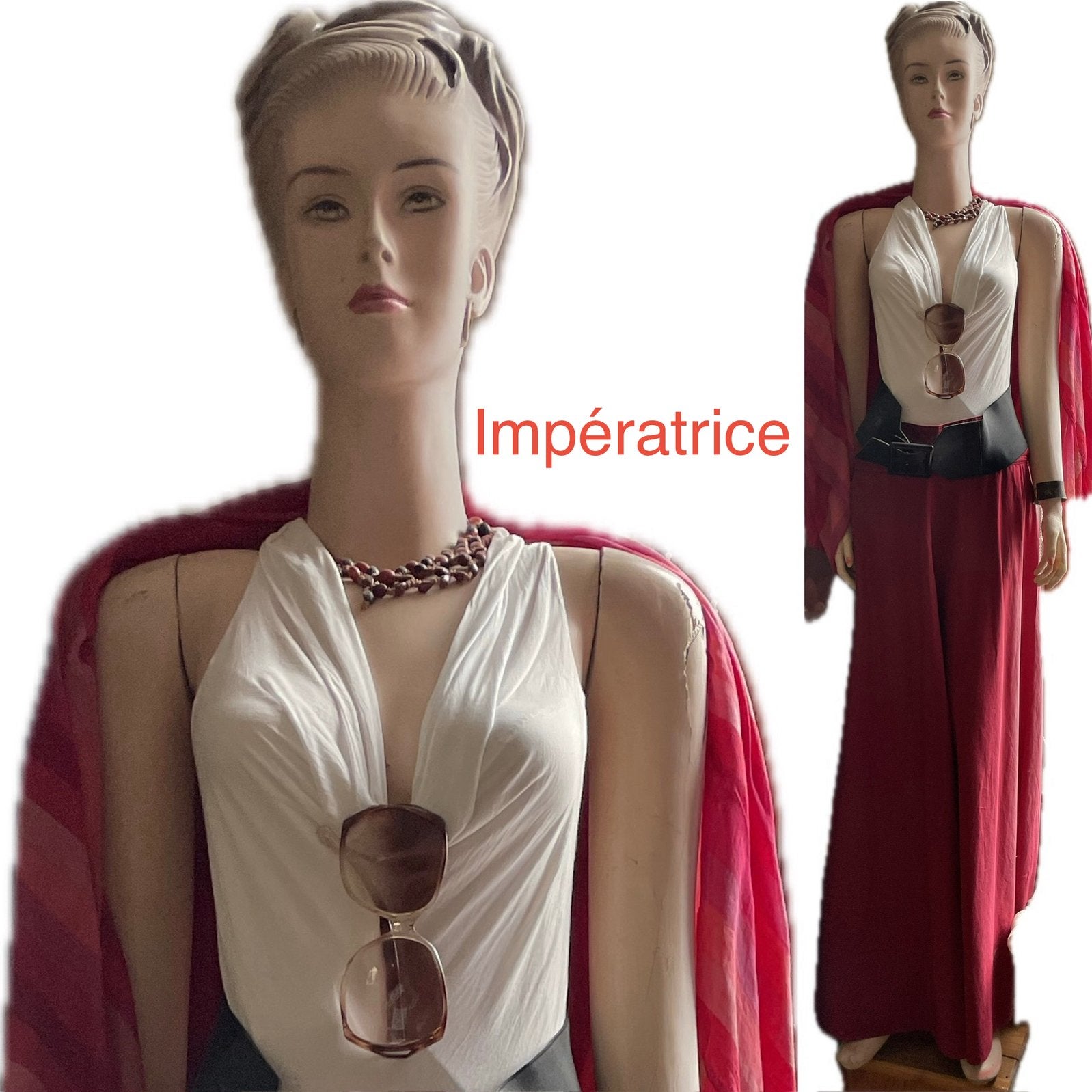 Rare Mannequin Vintage"IMPÉRATRICE", Antiquités & Art, Enlèvement