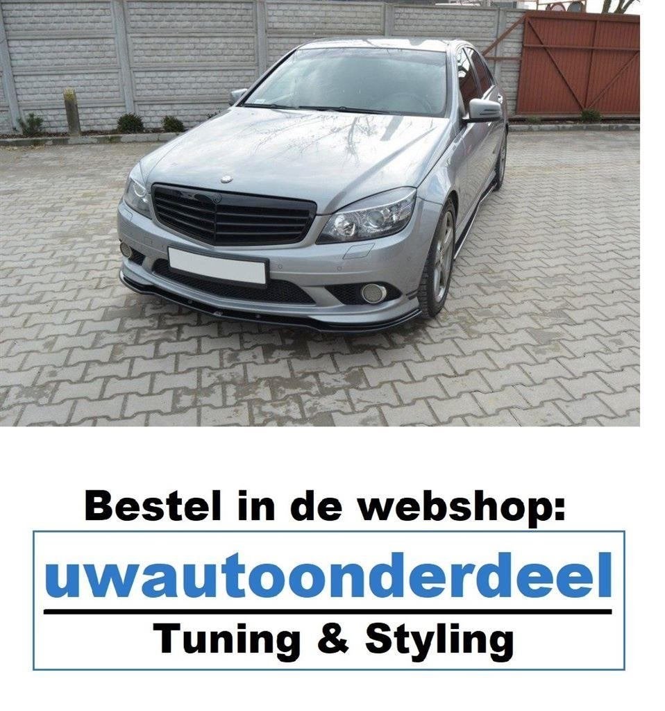 Maxton Design Mercedes W204 C klasse AMG Spoiler Lip Splitte, Verzenden