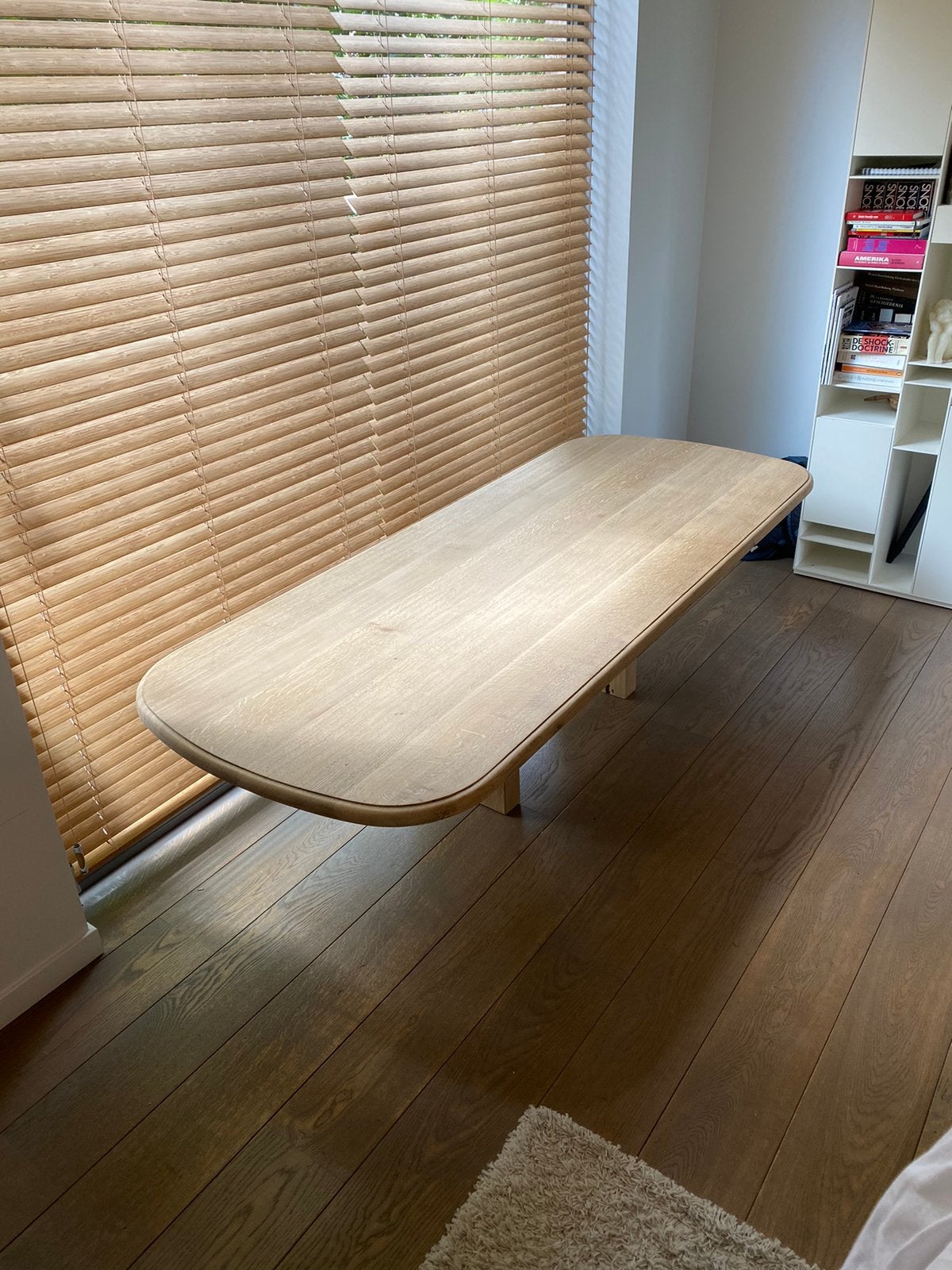 Plateau en chêne massif pour table à manger ou bureau, Comme neuf, Enlèvement, 50 à 100 cm, Chêne