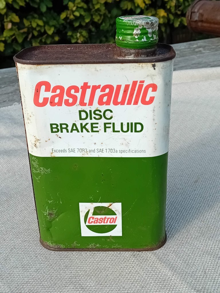 bidon d'huile rare liquide de frein à disque CASTRAULIC, Enlèvement ou Envoi, Utilisé