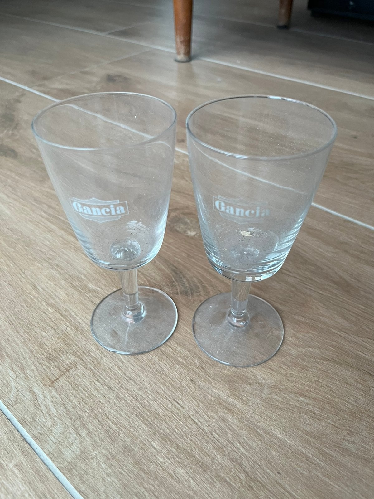 2 Gancia aperitief glazen, Verzamelen, Ophalen, Gebruikt, Borrel- of Shotglas