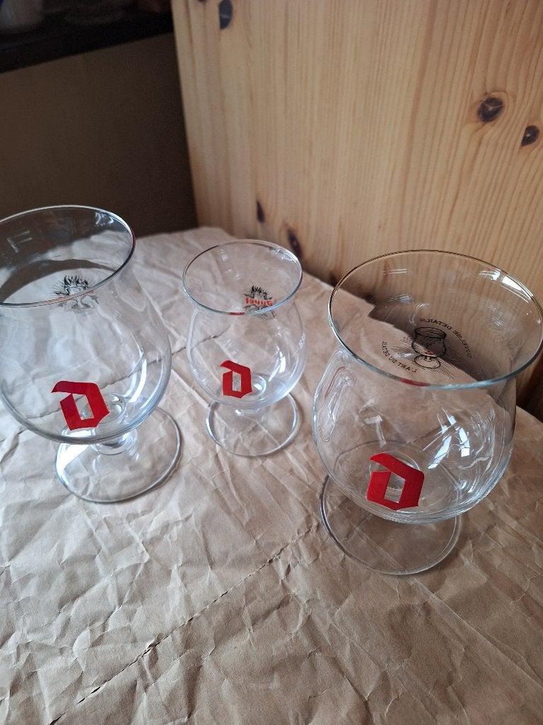 DUVEL GLAZEN / 2 + 1 stuks, Verzamelen, Ophalen of Verzenden, Nieuw, Glas of Glazen, Duvel