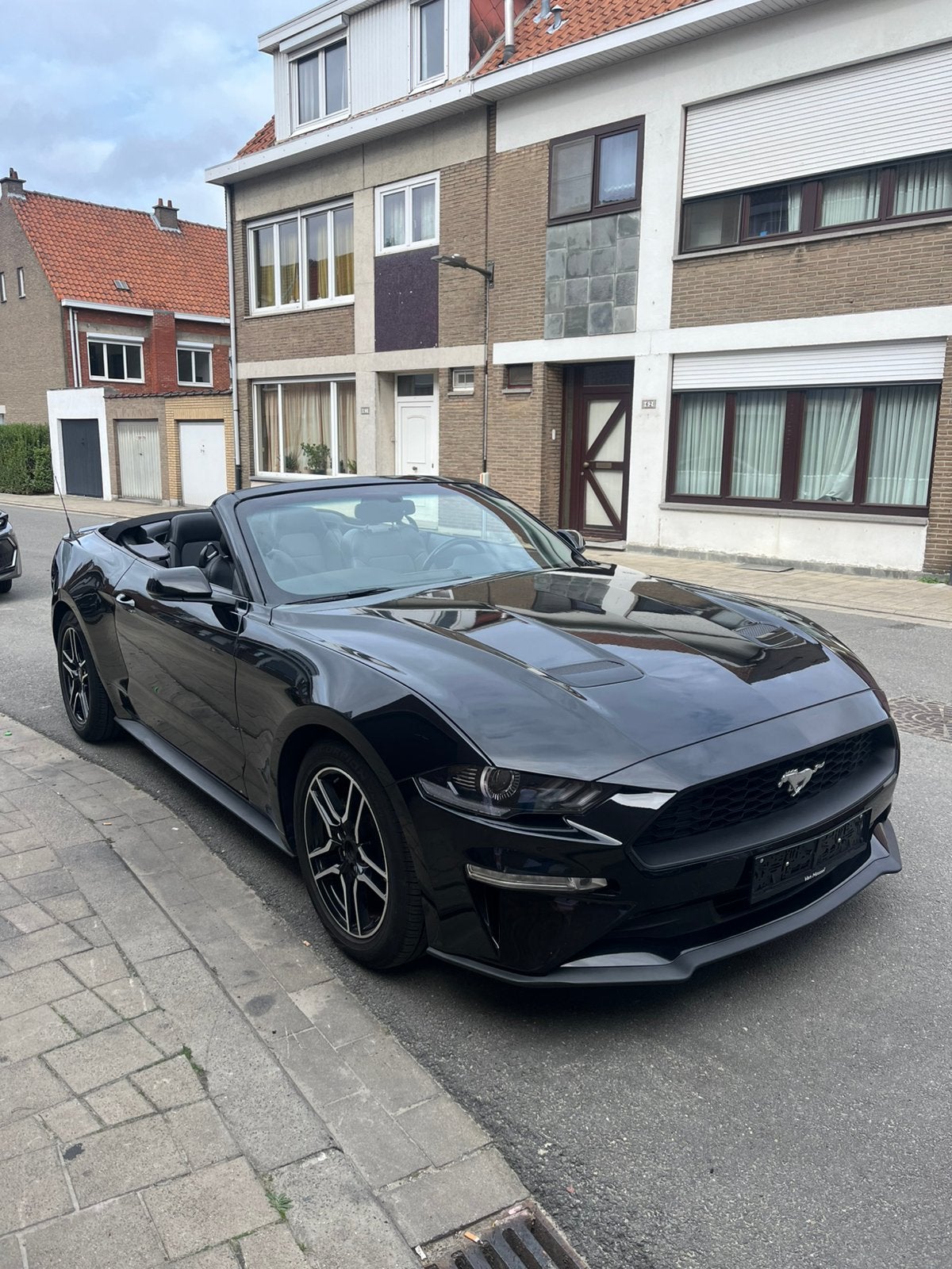 Ford Mustang 2.3 EcoBoost Cabrio 2018, Auto's, Automaat, 4 zetels, Achterwielaandrijving, Zwart