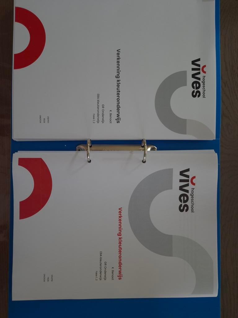 Complete cursus kleuteronderwijs (Vives hogeschool), Boeken, Studieboeken en Cursussen, Ophalen, Hogeschool