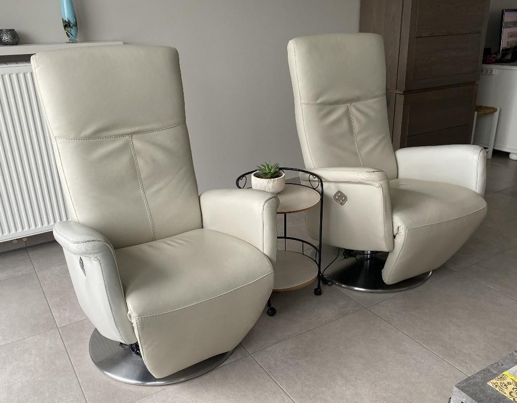 2 electrische relax zetels, Huis en Inrichting, Ophalen, Gebruikt, Eenpersoons, Minder dan 75 cm