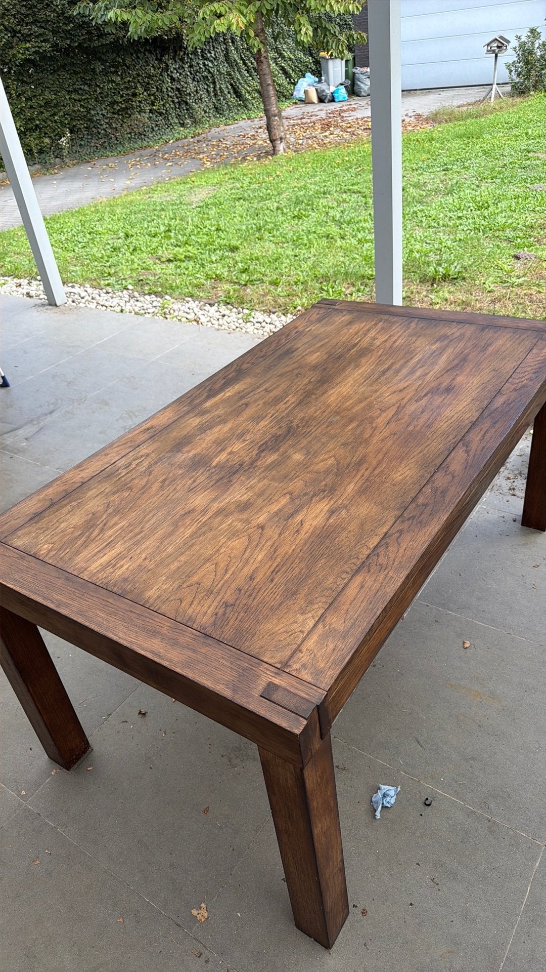 Masief eiken tafel (doe een bod), Huis en Inrichting, Ophalen, Gebruikt