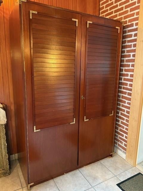 armoire vintage de style marine, Avec tablette(s), 100 à 150 cm, Utilisé, Autres matériaux