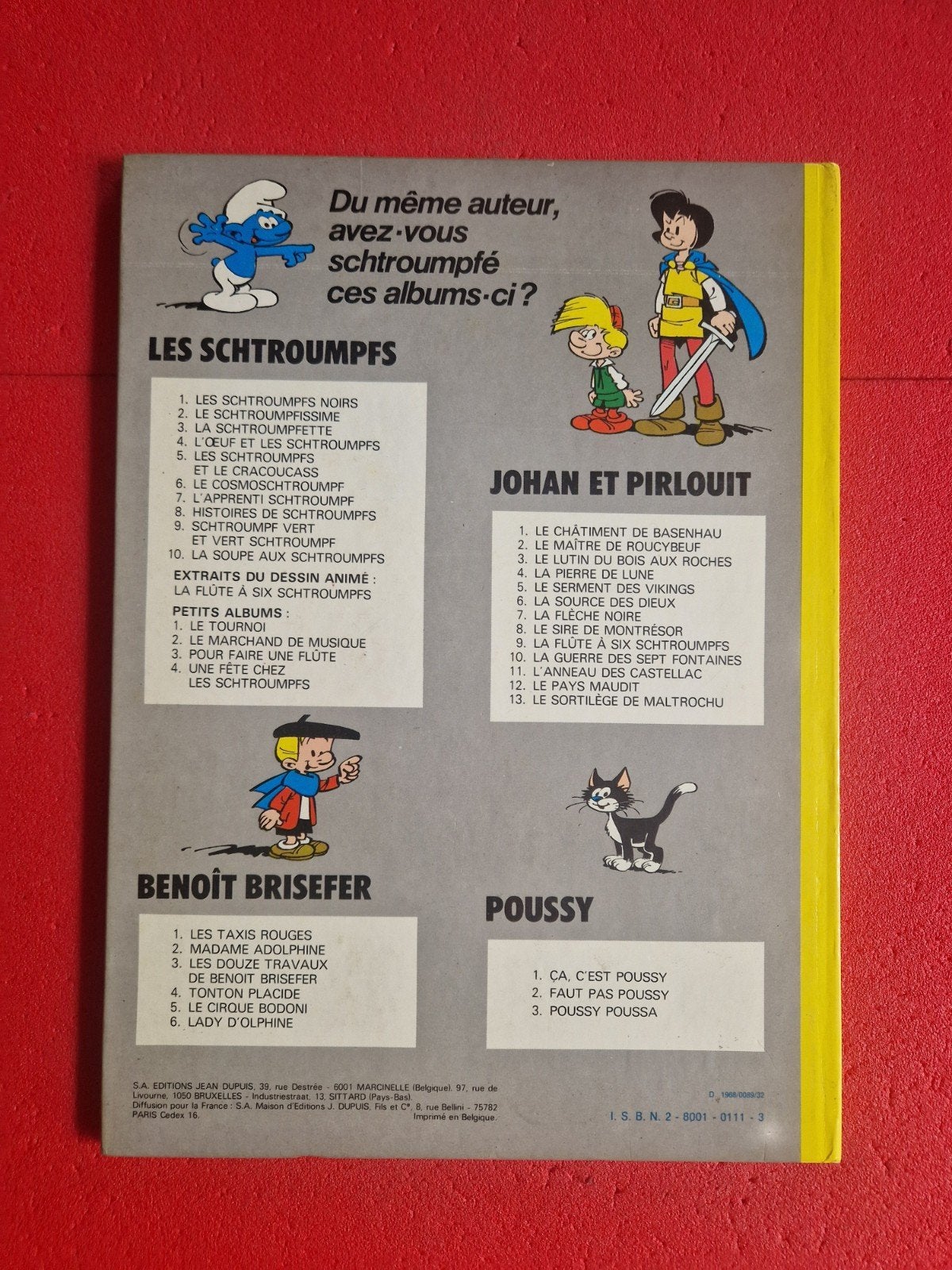 bd les schtroumpfs 4, Enlèvement ou Envoi