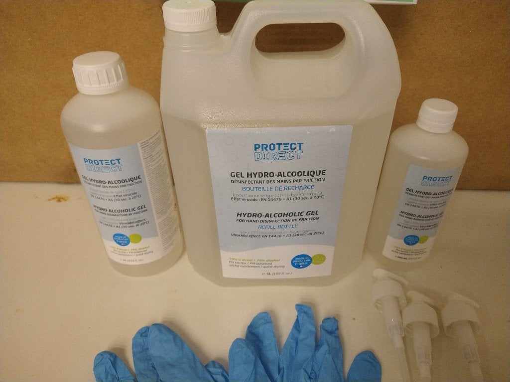 Gants en gel désinfectant pour les mains en latex nitrile, Enlèvement, Neuf