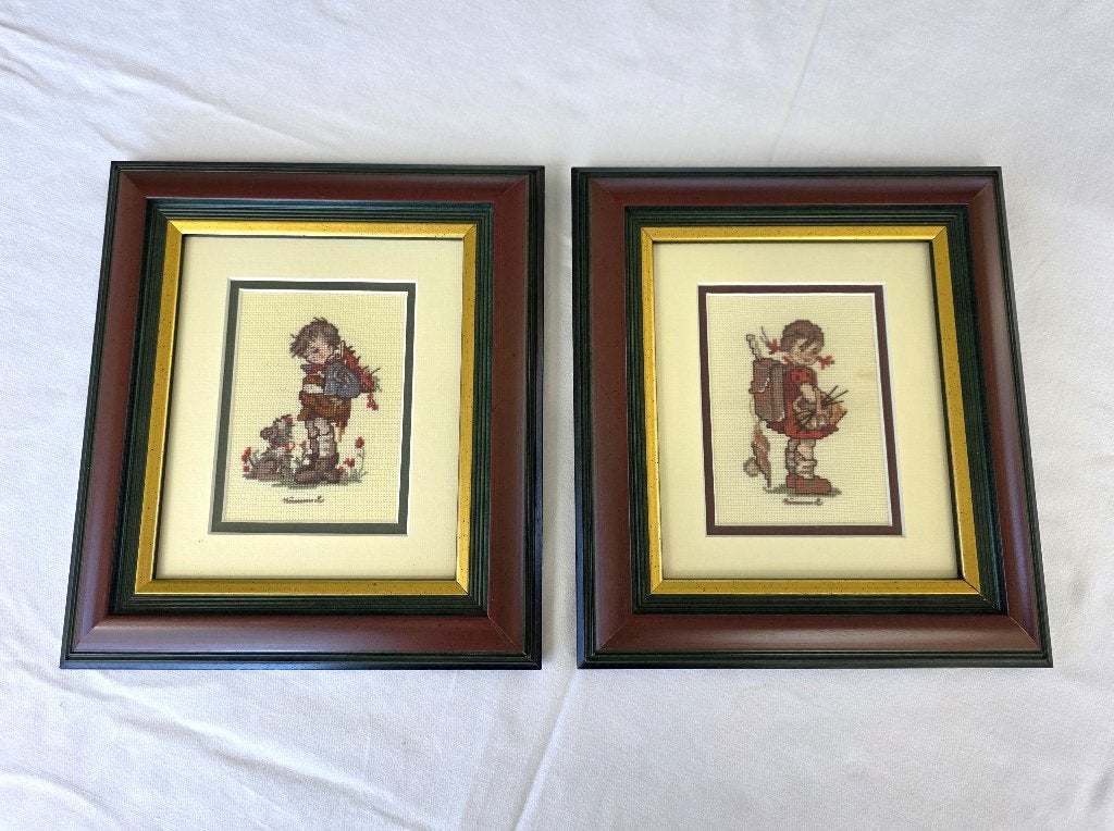 2 Schilderijtjes van Hümmeltjes, Antiquités & Art, Art | Peinture | Classique, Portrait ou Personnes, Enlèvement ou Envoi, Autres techniques