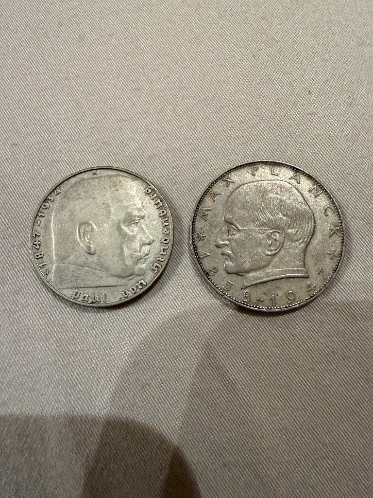 2 oude Duitse munten, Enlèvement ou Envoi, Allemagne, Monnaie en vrac, Argent