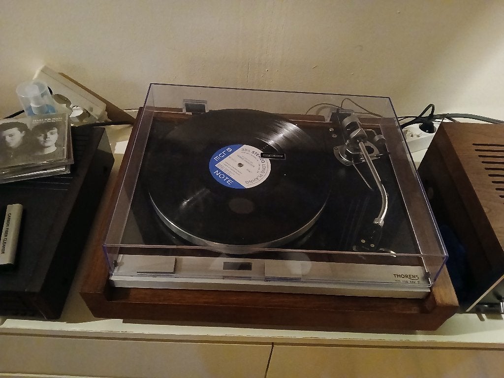 Platine thorens 125 mk2 bras sme, Enlèvement, Comme neuf, Tourne-disque, Thorens