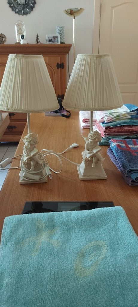 2 lampes avec anges, Ophalen, Zo goed als nieuw