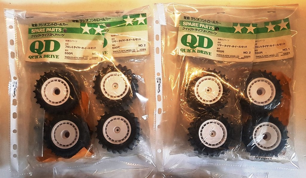 Vintage lot van Tamiya QD 1/14 onderdelen (New Old Stock), Elektro, Verzenden, Schaal 1:14, Nieuw