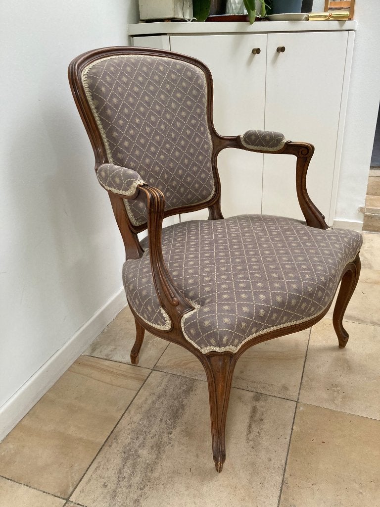 Fauteuil cabriolet style louis XV, Antiquités & Art, Enlèvement