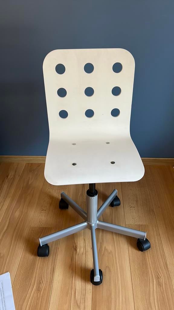 Chaise de bureau Ikea modèle Jules blanche, Enlèvement, Comme neuf, Chaise de bureau