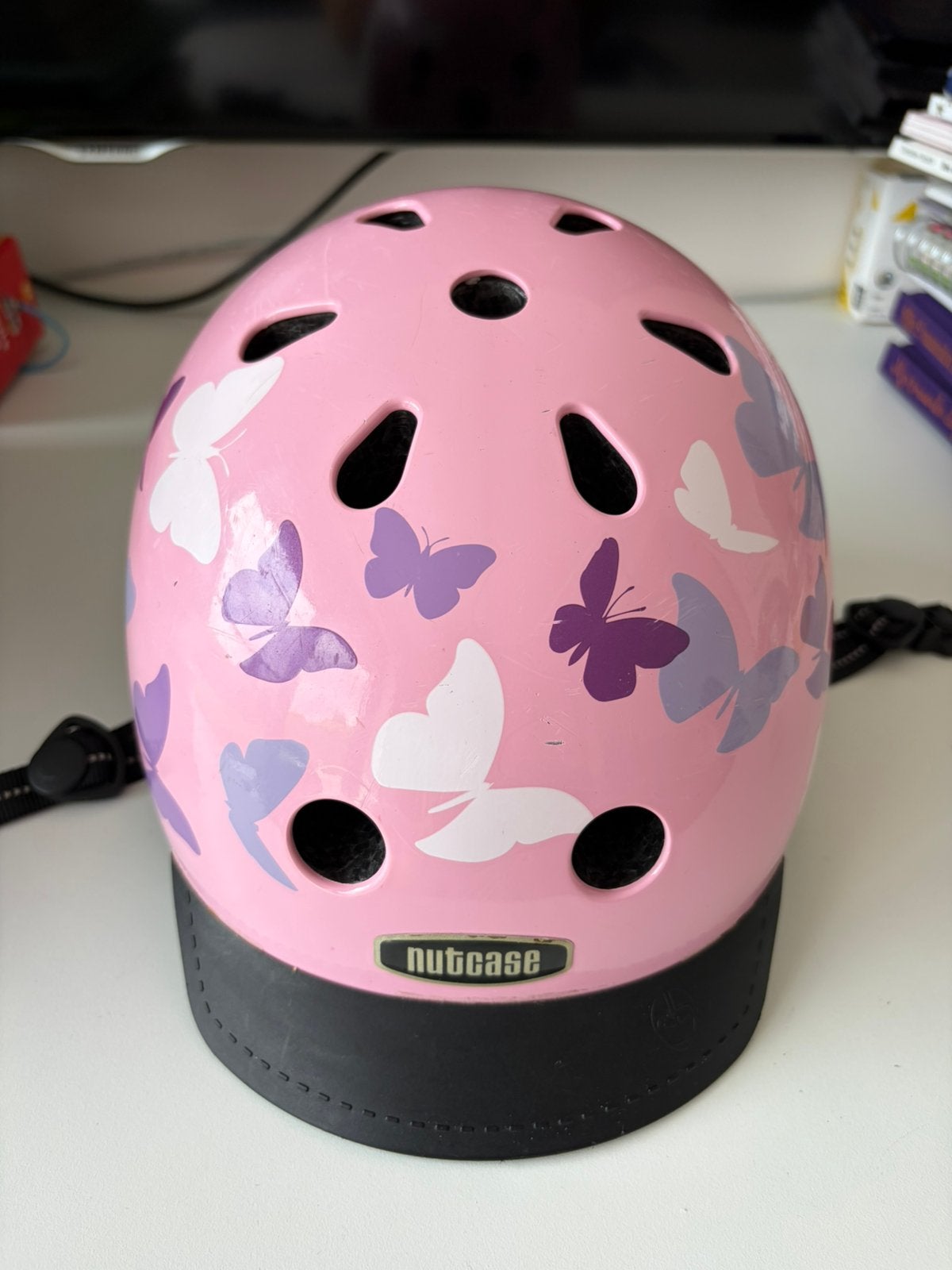 Fietshelm Nutcase XS (48 tot 52 cm), Fietsen en Brommers, Ophalen, Gebruikt, XS, Meisje