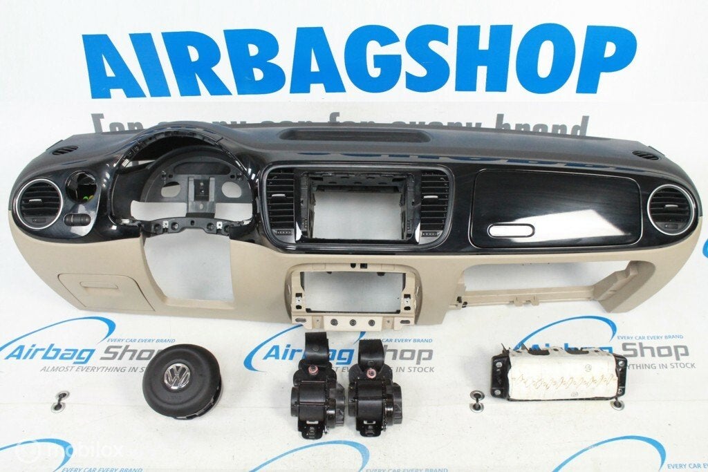 Airbag kit Tableau de bord noir beige VW New Beetle