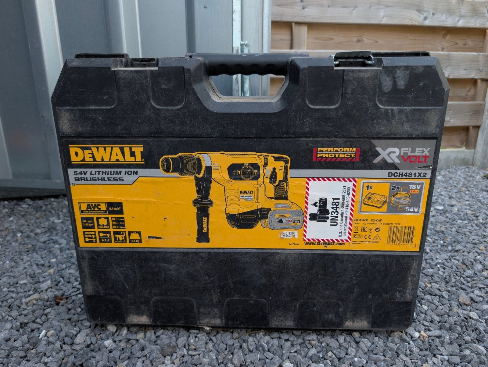 DeWalt DCH481X2 SDS-Max Boorhamer - 1 accu, Ophalen