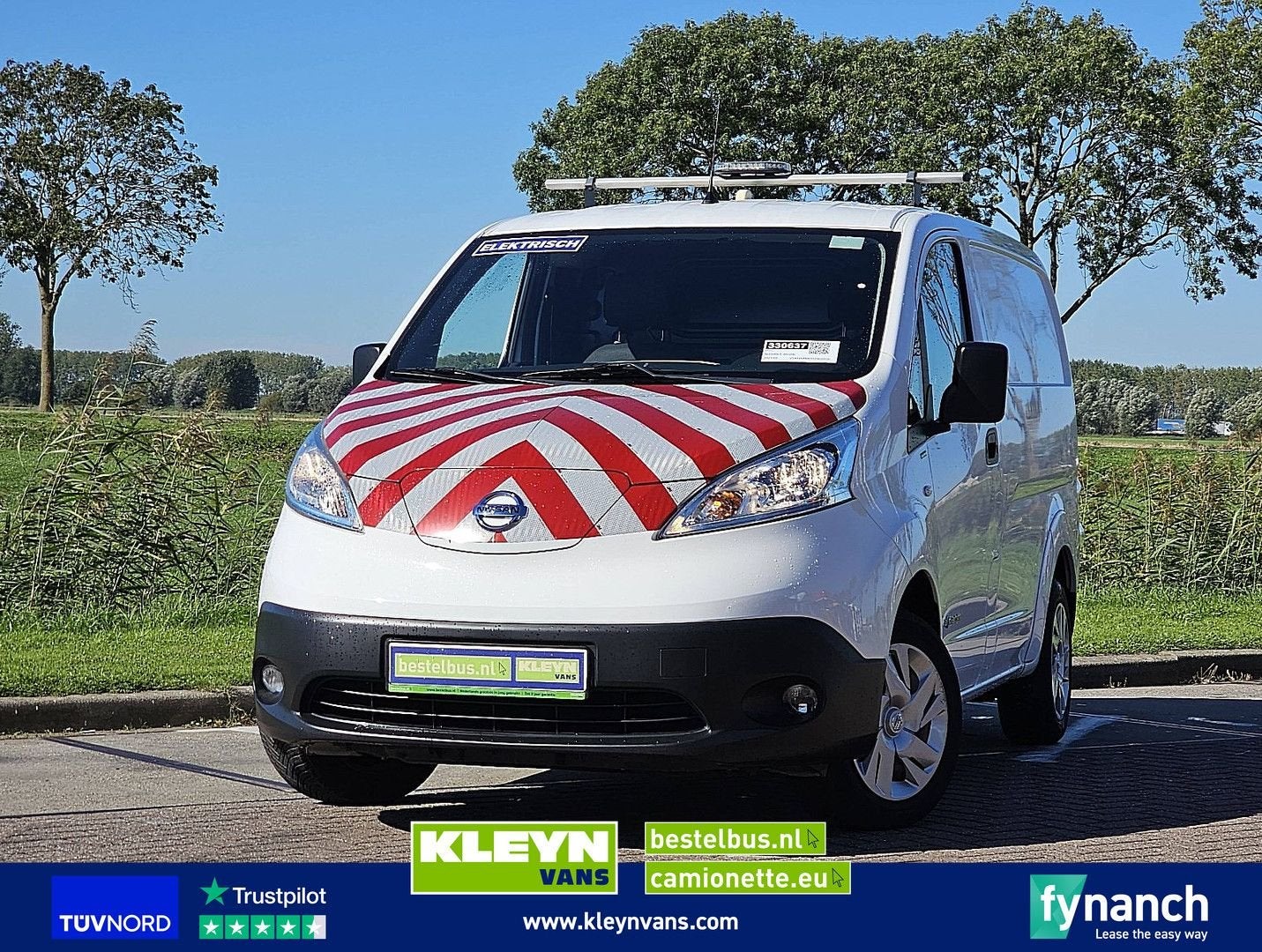 Nissan E-NV200 ac aut wltp 200 kms, Auto's, Automaat, Wit, Te koop, ABS