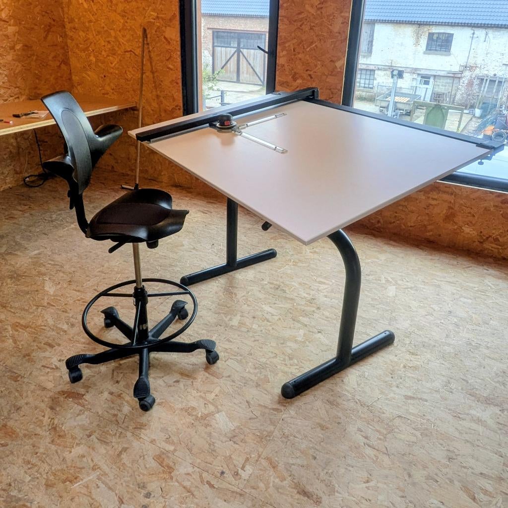 Table à Dessin, Huis en Inrichting, Ophalen, Zit-sta bureau, 150 cm, 100 cm