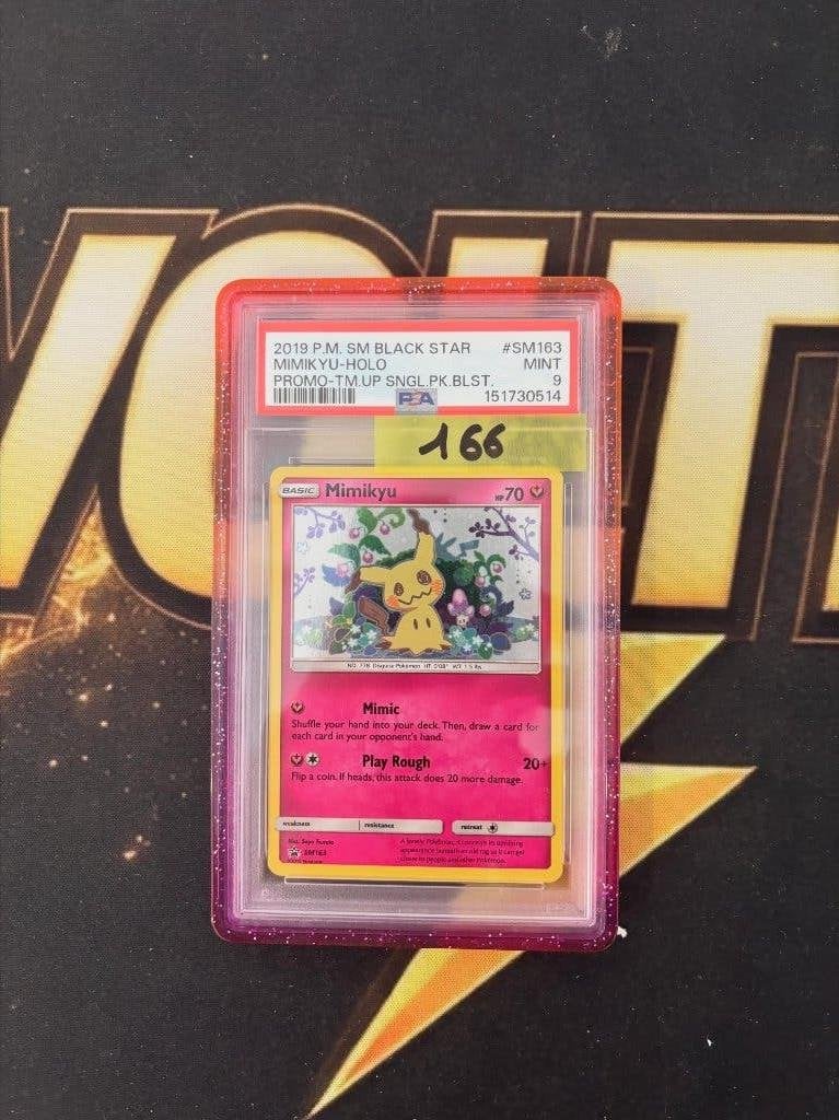 2019 Pokemon Sm Black Star Promo #SM163 Mimikyu PSA 9, Ophalen of Verzenden, Zo goed als nieuw, Losse kaart