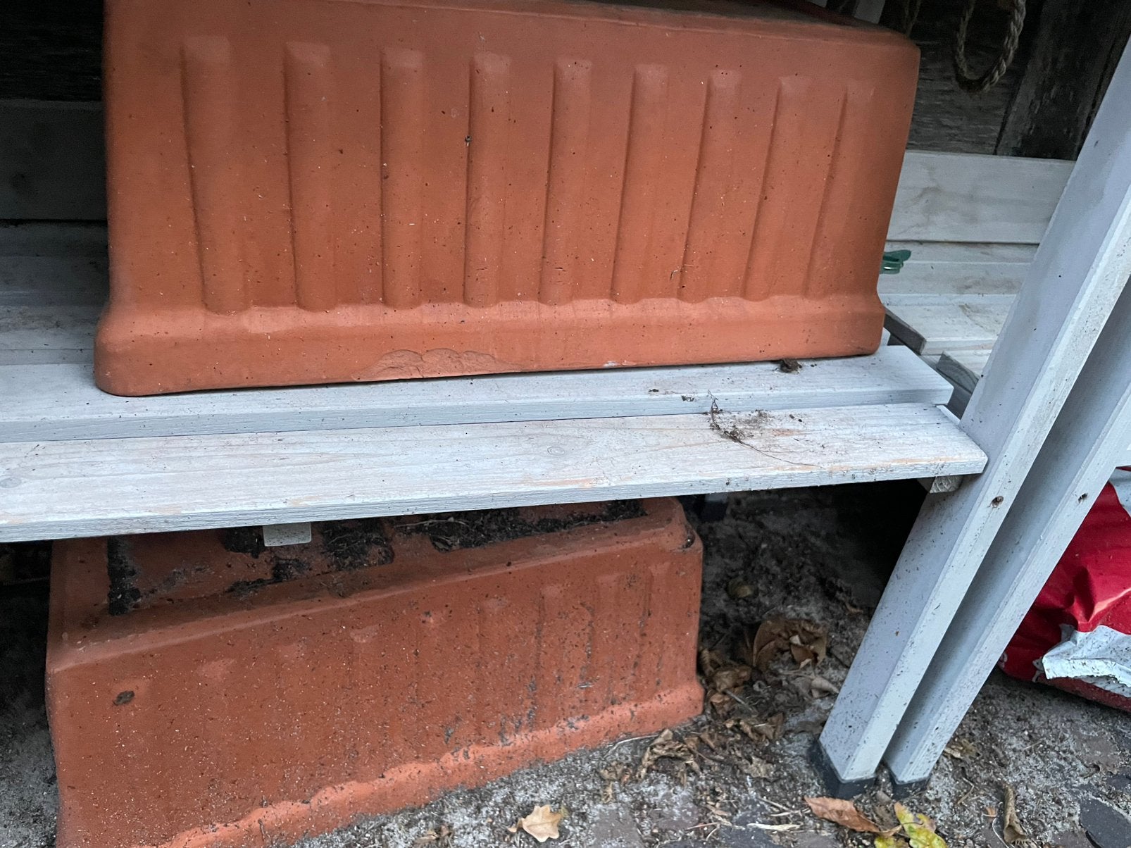 4 bloempotten, Tuin en Terras, Ophalen, Zo goed als nieuw
