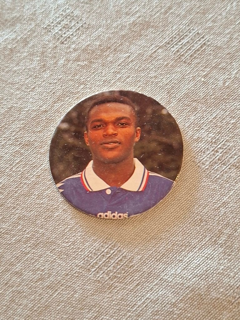 Panini Snickers Euro 96 Cap / Marcel Desailly./Frankrijk, Enlèvement ou Envoi, Utilisé, Autres types